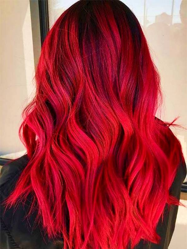 رنگ موی سرخ جذاب